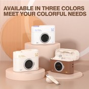 Resim Vkemall Onıkuma T18 Kablosuz Kulaklık - Bluetooth 5.3, 46 Saat Çalma Süresi, Oyun Ve Müzik Modu, Retro Kamera Tasarımı, Beyaz 
