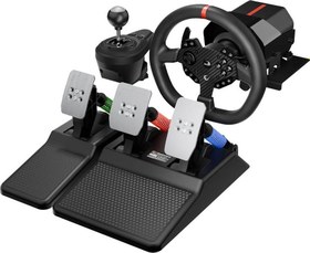 Resim Rowdy V997 Only Pc 3 Pedallı - El Ve Sıralı Vitesli Gaming Oyuncu Direksiyonu 