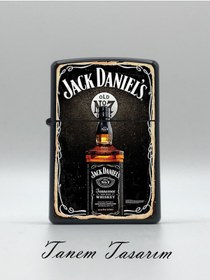 Resim Tanem Tasarım Jack Daniels - Benzinli Metal Çakmak Uv Baskı 