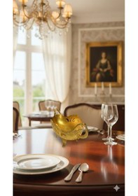 Resim Desenli Ayaklı Gondol Altın Gold 