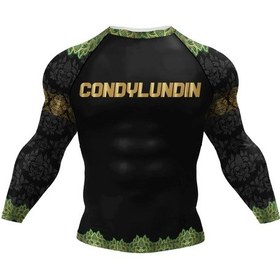 Resim Snapbuy Cody Lundin Özel Bjj Mma Sıkıştırma Rashguard Jiu Jitsu Gi Uzun Kollu Fitness Giysileri Chınakoyu Grierkek Koyu Gri 