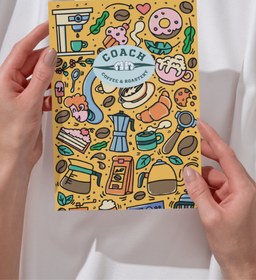 Resim Kahve Enerjisi Temalı A5 Defter (3'lü Set) 