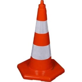 Resim 750 Mm Kırılmaz Trafik Konisi 