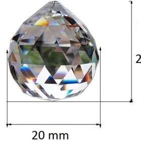 Resim ADA AVİZE 20 MM Pembe Top Avize Taşı 5 Adet 