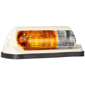 Resim Traktör Stop Lambası Metal Sarı Beyaz Camlı Sol 