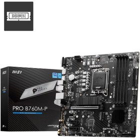 Resim PRO B760M-P SOKET 1700 DDR5 6800MHZ(OC) PCI-E Gen4 2X M.2 USB3.2 DP HDMI GIGABIT LAN mATX PRO B760M-P SOKET 1700 DDR5 6800MHZ(OC) PCI-E Gen4 2X M.2 USB3.2 DP HDMI GIGABIT LAN mATX