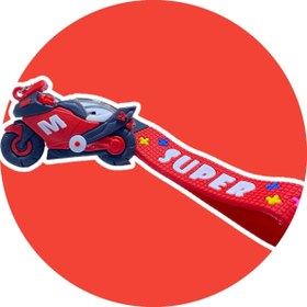 Resim neptünstore Kırmızı Motosiklet Anahtarlık 3D Çift Taraflı Silikon Motosiklet Anahtarlık 