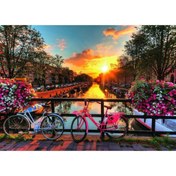 Resim Ravensburger 1000 Parça Puzzle Amsterdamda Bisiklet 196067 
