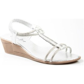 Resim Guja 24y145-1 Kadın Sandalet Gümüş 