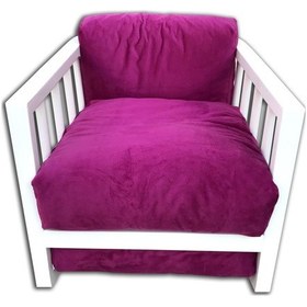 Resim Evimeaksesuar Kendinden Sallanan Tamamı Ağaç Koltuk Beyaz Lake 