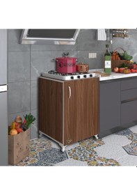 Resim Kenzlife ocak dolabı hoşseda cvz 85*60*56 hazır mutfak klasik set üstü ocak için arkalıksız 