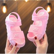 Resim Pembe Bebek Yaz Yeni Çocuk Yumuşak Taban Plaj Ayakkabısı Erkek Spor Sandalet Nefes Baotou Bebek Ayakkabıları Erkek Yaz Pembe 