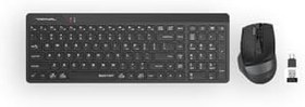 Resim A4 TECH FG2400 Air2 Mini Q-Türkçe FN-Multimedya Klavye + Optik Mouse Sessiz 2.4Ghz Kablosuz Klavye Mouse Set 