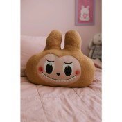Resim Labubu Peluş Dekoratif Yastık, Uyku Arkadaşı Labubu 35 cm Kahve 