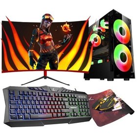 Resim Zeiron Wonder X40 i5-3470 8 GB 1 TB 128 GB GT730 23.8" Curved Masaüstü Oyuncu Bilgisayar 