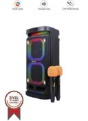 Resim Bts-1989 RGB Işıklı Karaoke Mikrofonlu Kumandalı Bluetooth Hoparlör Torima