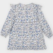 Resim DeFacto Kız Bebek Çiçekli Uzun Kollu Waffle Elbise D9387A525SPER233 Ekru 