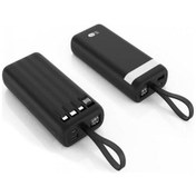 Resim 20,000 mAh Powerbank LED EL Feneri Özellikli Kablolu Taşınabilir Şarj Cihazı 