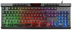 Resim Rampage BYGAME-K2 Rainbow Aydınlatmalı Multimedia Gaming Oyuncu Klavyesi 