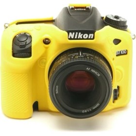 Resim EasyCover Nikon D7100/D7200 Silikon Kılıf ECND7100Y (Sarı) 