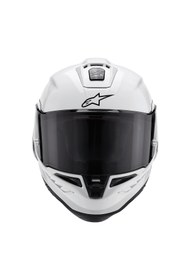 Resim Alpinestars Supertech R10 Carbon Spor Motosiklet Kaskı Beyaz / Siyah 