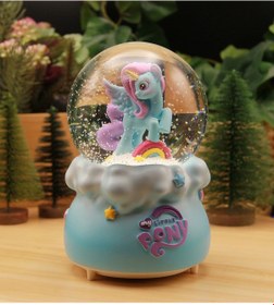 Resim My Little Pony Unıcorn Kar Motorlu, Işıklı Ve Müzikli Mega Boy Kar Küresi - Mavi 