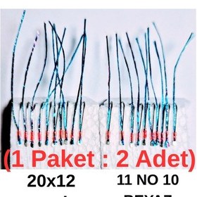 Resim Eagenset İstavrit Çaparisi 20x12 11 No 10 Beyaz İğneli 2li Paket 