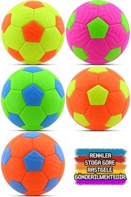 Resim SilaSeren Store Hentbol Topu Renkli Soft Katman Çocuk Mini Futbol Topu No:1 İç Mekan Minik Top 