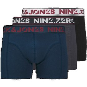 Resim Jack&Jones Jaccolton Solid Trunks 3'lü Erkek Boxer 12282063 (12282063) 