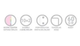 Resim Krypton A4 Sep. Spiralli Pp Kapak 10+2 Defter 10 Kereli 2 Çizgili 250 Yaprak 2 Li Paket 