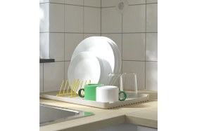 Resim Feyza Design Pratik ve Şık 2'li Bulaşıklık Seti, Beyaz ve Sarı Renk Seçenekleri 