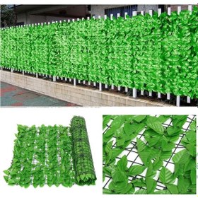 Resim Yapay Çiçek Deposu Dekoratif Sarmaşık Çit Paravan Bahçe Çiti Plastik 1x3 M 