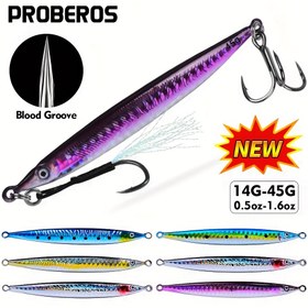 Resim Proberos Uzun Menzilli Balıkçılık Yemi - 3D Baskılı, Gerçekçi Tasarım ve Dayanıklı Metal Jig, Çoklu Boyutlar (0.5oz'dan 1.6oz'a), Cadılar Bayramı, Noel & Sevgililer Günü için Mükemmel 
