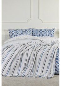 Resim Elart Arden Battaniye Tek Kişilik Pamuklu 160x220 Cm Gri Gri 