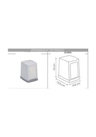 Resim Omnipazar Vialli NP100 Beyaz Masa Üstü Peçete Dispenseri Peçeteli 