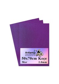 Resim Mor Keçe 50 x 70 CM 2.0 MM 3 Adet Renkli Hobi Keçesi Elişi Keçesi Anasınıfı Kreş Okul Öncesi 