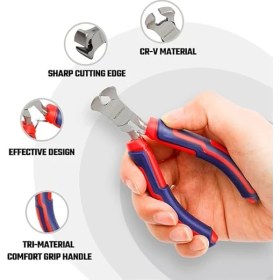 Resim CetKing WP231098 100 mm Cr-V Elektronikçi Profesyonel Mini Tepe Keski 