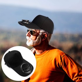 Resim 1 Adet USB Şarj Edilebilir Fanlı Erkek & Kadın Şapka - 3 Hız Ayarlanabilir Soğutma Güneş Şapkası Uzun Siperli, Açık Hava Seyahati, Kamp, Plaj İçin Hafif Nefes Alabilir Tasarım - Yazlık Temel Gereçler, Katlanabilir Güneş Şapkası, Dayanıklı Başlık 