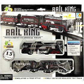 Resim Limon Oyuncak 13 Parça Siyah Küçük Tren Seti Tl02 