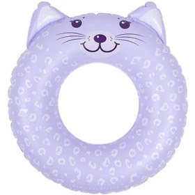 Resim Swim Essentials Leopard Lila Yüzme Simidi 55cm 