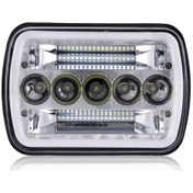 Resim 5x7ınch 7x6ınch Led Far Jeep Cherokee Xj Wrangler Yj İçin 