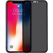 Resim Bzontech iPhone Xs Hayalet Ekran Koruyucu Tam Kaplayan Gizli Gizlilik 