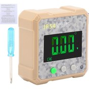Resim Dijital Açı Bulucu, Mini Lcd Ekranlı Dijital Açı Ölçer Mıkna Kamuflaj Sarı 