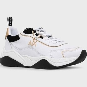 Resim Kadın Armani Exchange Kalın Tabanlı Sneaker Ayakkabı - Beyaz Beyaz 