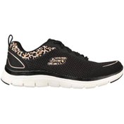 Resim Skechers Flex Appeal 4.0 - Wild Pulse Kadın Siyah Spor Ayakkabı 