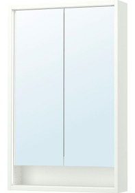 Resim Banyo Duvar Dolabı, Beyaz, 60x15x95 Cm Beyaz 