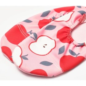 Resim Kırmızı Elma Desenli Kız Çocuk Deniz ve Havuz Ayakkabısı 