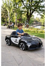 Resim Polis Style 4x2 12v Akülü Uzaktan Kumandalı Emniyet Kemerli 4x Süspansiyonlu Çocuk Akülü Araba Siyah 