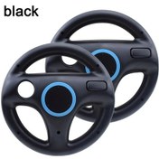 Resim Wıı111-bl-2pcs Çok Renkli Mario Kart Wii Uzaktan Oyun Denetleyicisi İçin Yarış Direksiyonu Oyunları Direksiyon 