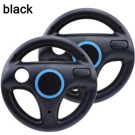 Resim Wıı111-bl-2pcs Çok Renkli Mario Kart Wii Uzaktan Oyun Denetleyicisi İçin Yarış Direksiyonu Oyunları Direksiyon 